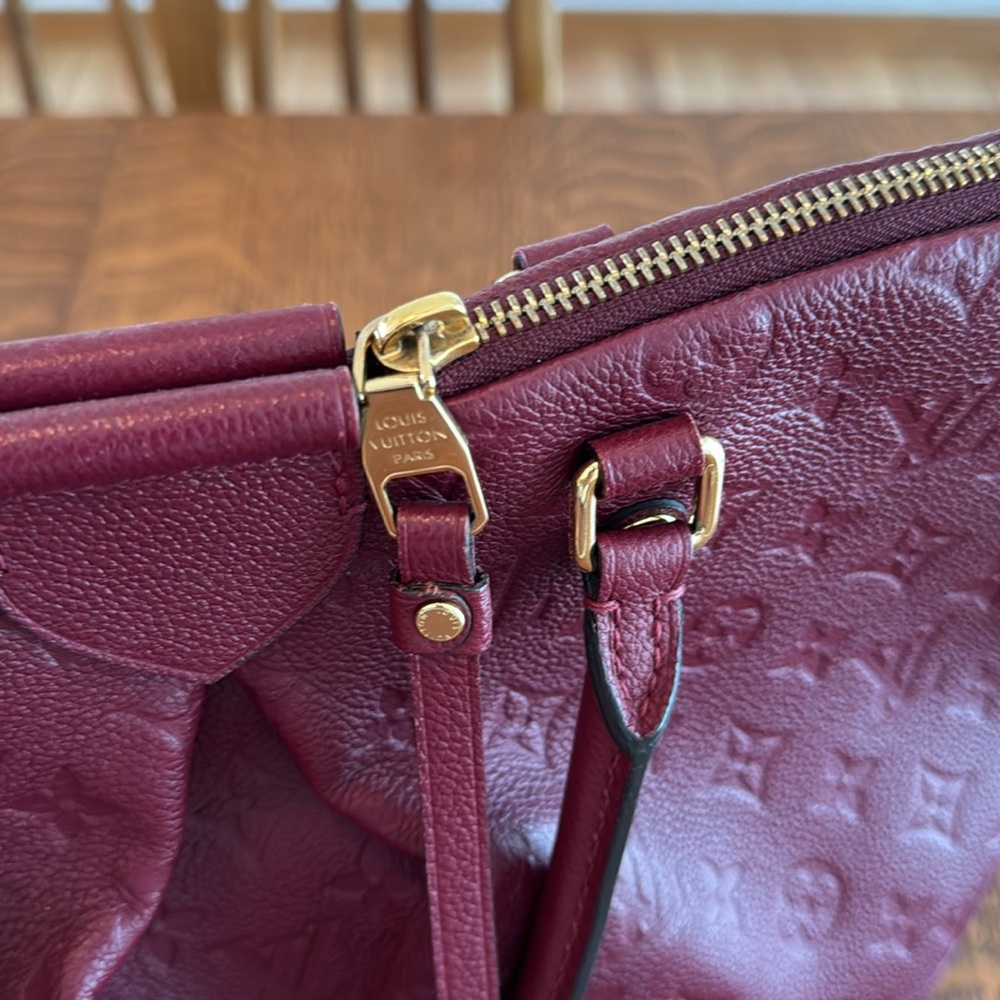 Cranberry red LV bag. Adding my LV logo strap as it matches perfectly. - Picture 5 of 6